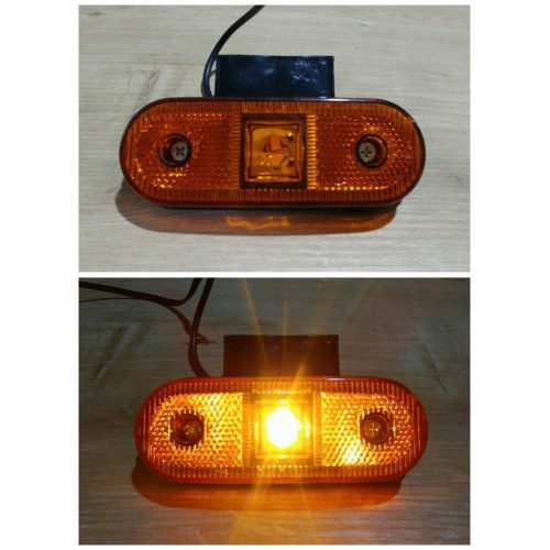 LED габарит 12/24V-Оранжев 4 LED - Image 2