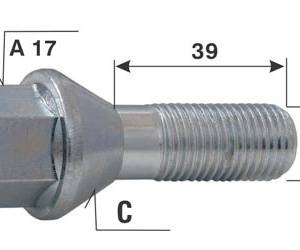 Болт за джанти тип конус - (14мм x 1.25мм)
