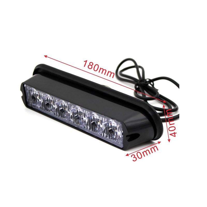 6 LED АВАРИЙНА СВЕТЛИНА, БЛИЦ, ЖЪЛТА ДИОДНА СВЕТЛИНА 12V - Image 2