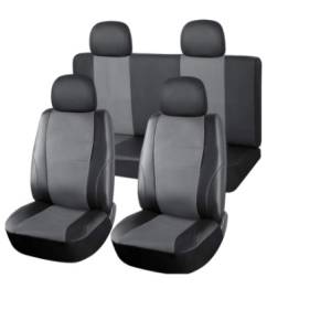 Пълен Комплект Калъфи Тапицерия За Автомобил Седалки Еко Кожа черно със сиво