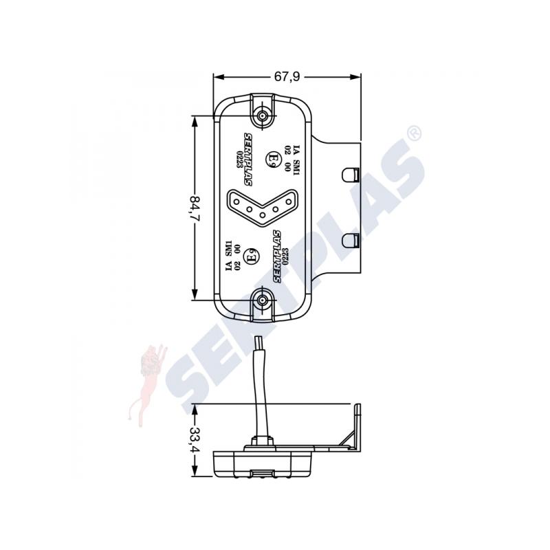 Габарит страничен LED 1223LUS - Image 2