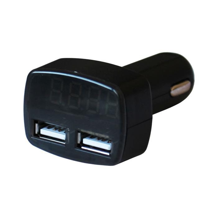 Електрически волтметър 12/24V с 2 USB порта