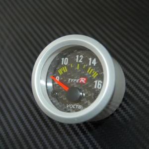 Измервателен уред за табло-волтметър карбон