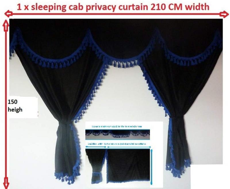 Перде за тов.автомобил предно цяло черно с червено