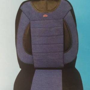 Комплект калъфи за седалки бус 2+1 черни със синьо