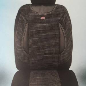 Комплект калъфи за седалки 2+1 черни със сиво