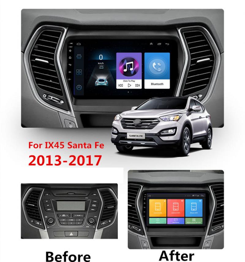 Мултимедия за HYUNDAI SANTA FE IX45 2013 - 2017 - 9'' - Image 4