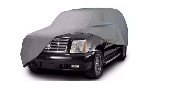 Покривало за кола, джип,SUV,VAN, двойно подсилено и подплатено, Сивo, - Image 3