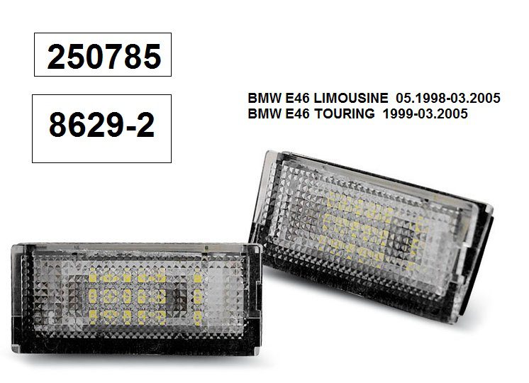 Плафон LED за рег. номер BMW E46