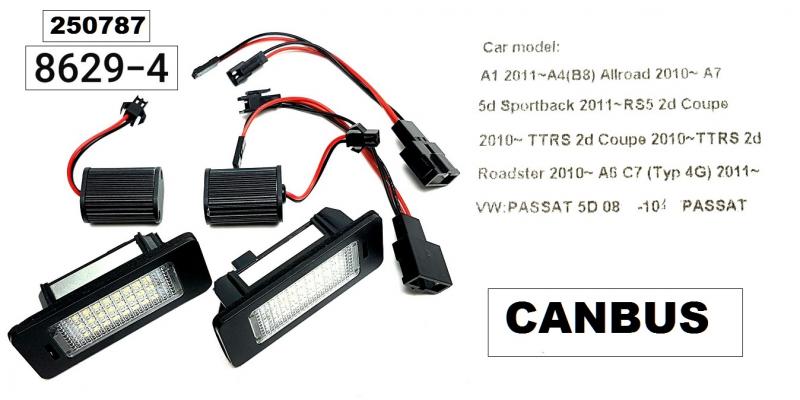 Плафон LED за рег. номер Audi/VW