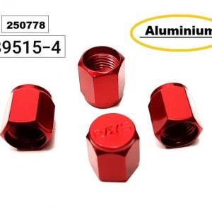 Капачки за вентил (4бр.) алумин -89515-4 -червени