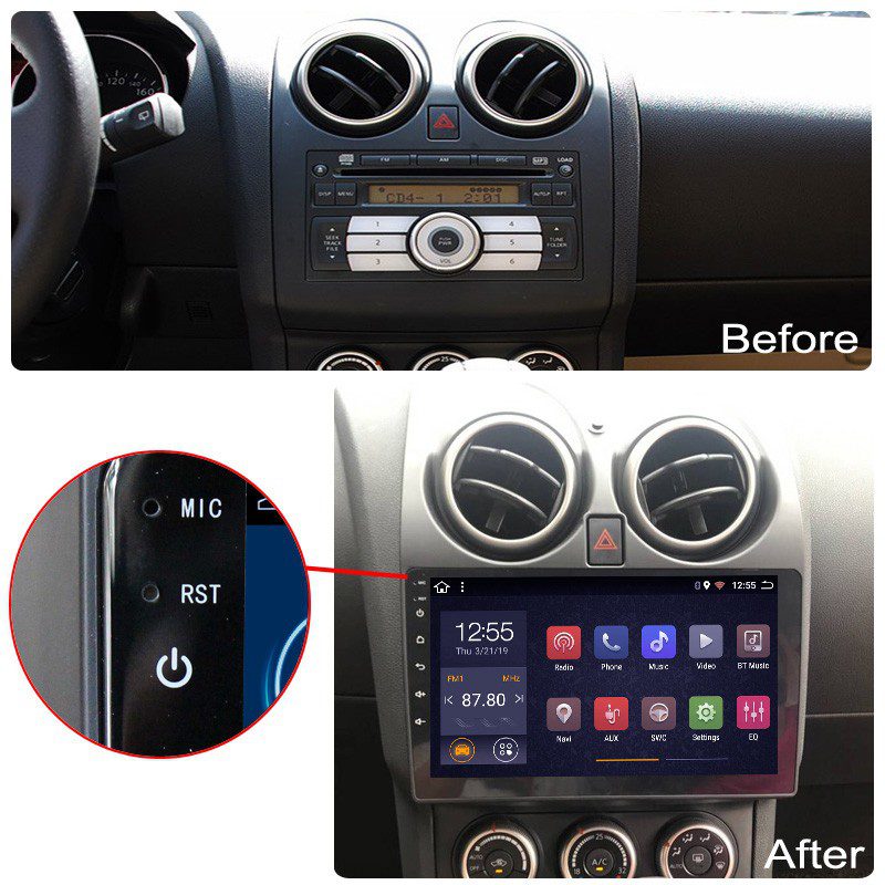 NISSAN QASHQAI 2006-2013 - 9 ИНЧА НАВИГАЦИЯ - Image 4