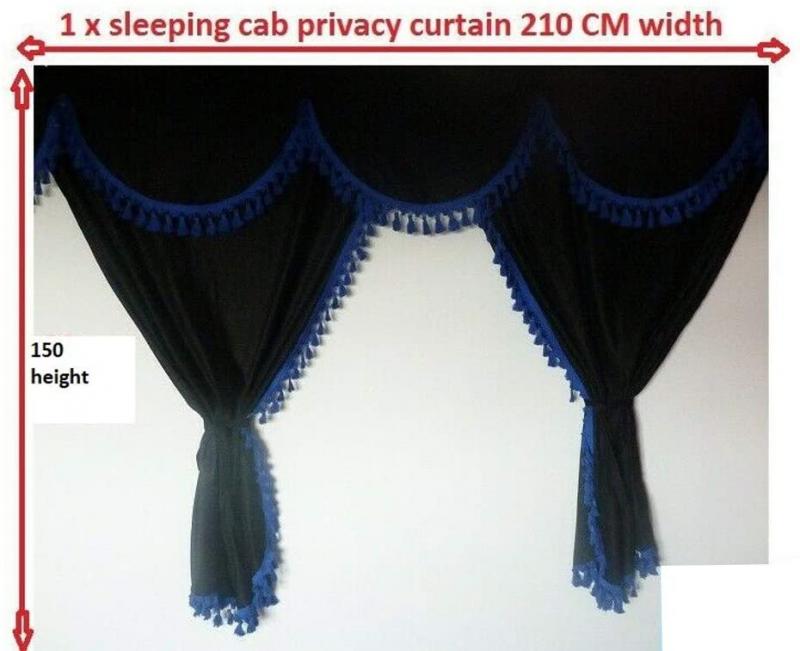 Перде за тов.автомобил предно цяло черно с червено - Image 3