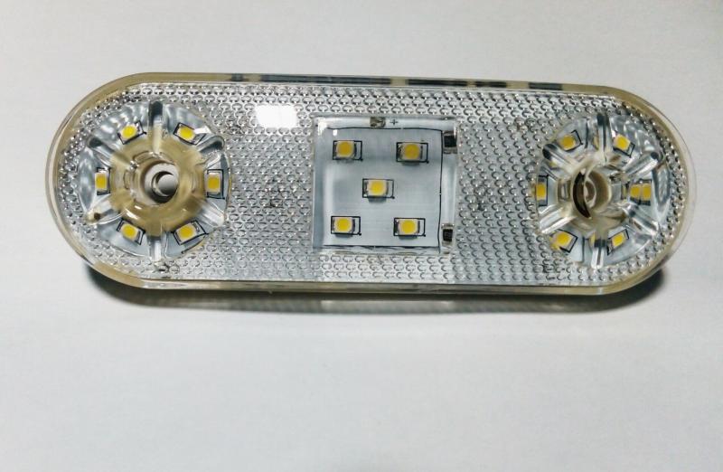 LED габарит 12/24V - Оранжев и бял - Image 2