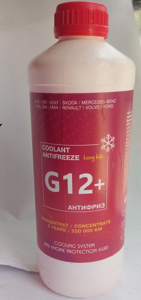 Антифриз ЛОНГ ЛАЙФ G12+ 1Л