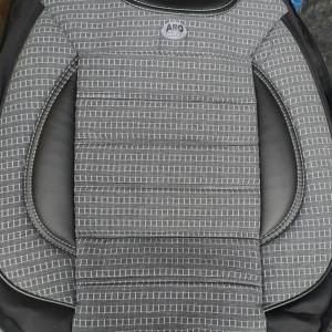 Ортопедична тапицерия комплект универсал черно със сиво с кожени елементи