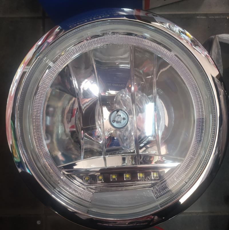 Xалоген/ фар с LED +"ANGEL EYES" 12/24V - Image 2