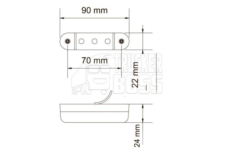 Габарит за кабина бял/жълт - Image 3