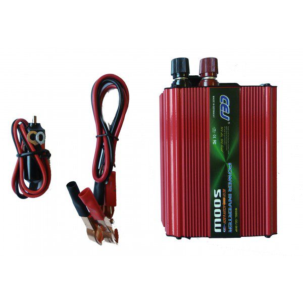 Висококачeствен инвертор за автомобил CEJ 12V - 220V, 500W - Image 3