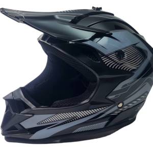 КАСКА -206- Крос- L Черно+Сиво