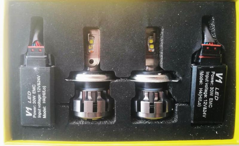LED крушки фарове h4