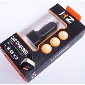 Адаптер . Волтметър за автомобил с 2 бр. USB зарядни за GSM HZ от 12V/24V на 5V