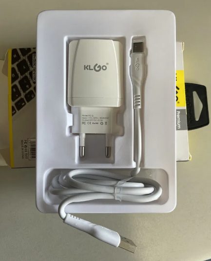 Зарядно за телефон / таблет - KLGO KC-2T + кабел Type-C - Image 2