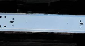 Задна броня ремарке метална 2400мм х 240мм бяла