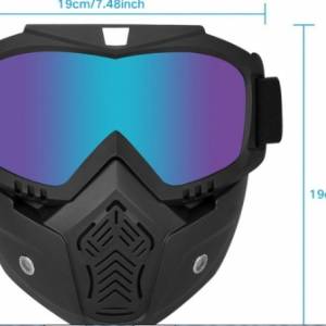 Предпазна Маска с очила за мотор