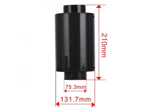Спортен въздушен карбонен филтър -210mm - Image 2