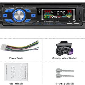 Авто радио MP3 Player BT FM Aux-in Receiver SD USB MP3 MMC WMA ISO Port