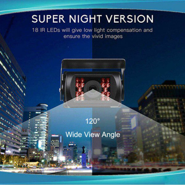 Безжичен комплект за паркиране с две камери, 7'' монитор и дистанционно - Image 4