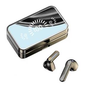 Безжични слушалки TWS, с огледало, Bluetooth 5.0, LED дисплей, IPX-5
