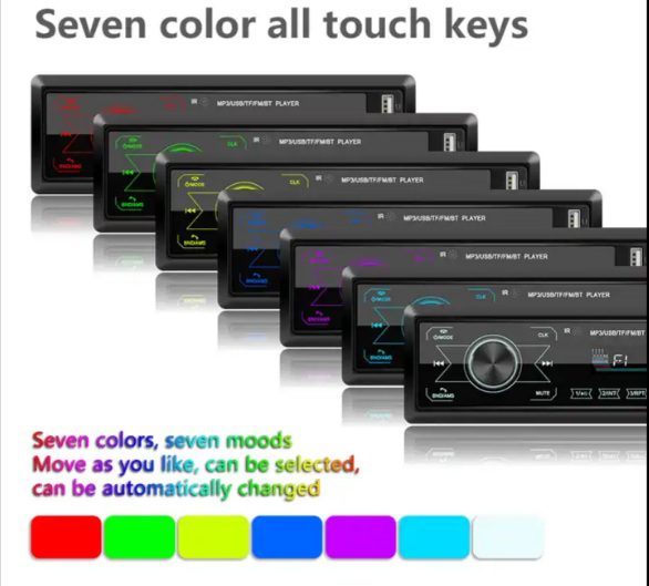 Авто радио MP3 Player BT FM Aux-in Receiver SD USB MP3 MMC WMA ISO Port - Image 5