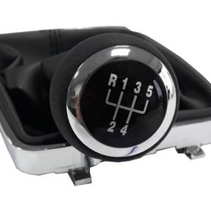 Топка за Скоростен Лост с Маншон За VW Passat B6 06-12 с 5 Скорости – Черен Конец