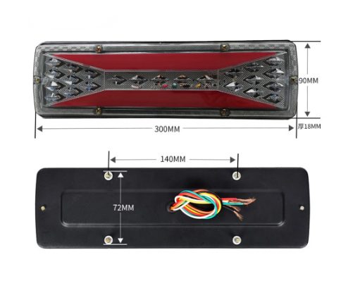 LED стопове с динамичен мигач и неон 12/24v