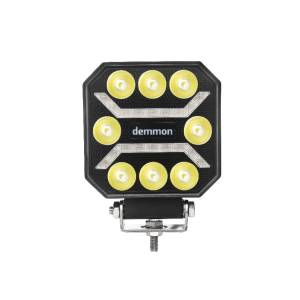Универсална мощна LED ЛЕД диодна лампа халоген бяла светлина 27W 12V - 24V за камион трактор ролбар АТВ джип земеделски и селскостопански машини и др.