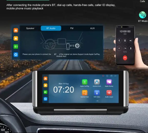 Универсална навигация + видеорегистратор ANDROID Wireless Carplay - Image 2