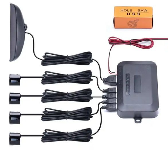 Парктроник, с четири черни сензора, LED дисплей, черен - Image 2