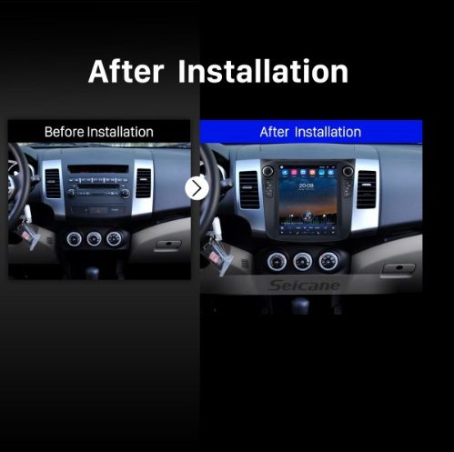 Mitsubishi Outlander 2008-2015-9.7" ВЕРТИКАЛНА НАВИГАЦИЯ - Image 4