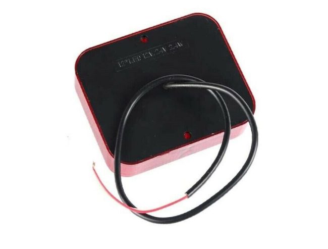 LED светодиодена спомагателна задна светлина за мъгла стоп червен подходящ за всякакви бусове каравани ремаркета и полуремаркета на 12V, E11 - Image 2