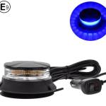 24W LED Маяк Буркан 12V/24V – Синя Блиц Лампа с Магнит, E9 E-Mark