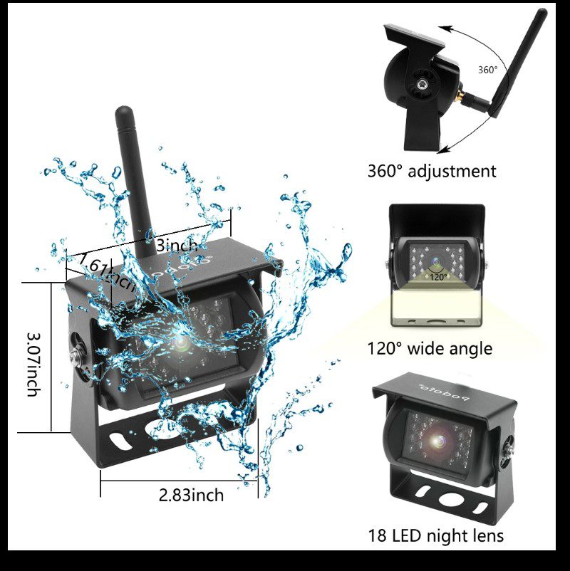 Wireless камера за наблюдение на камион/бус - Image 3