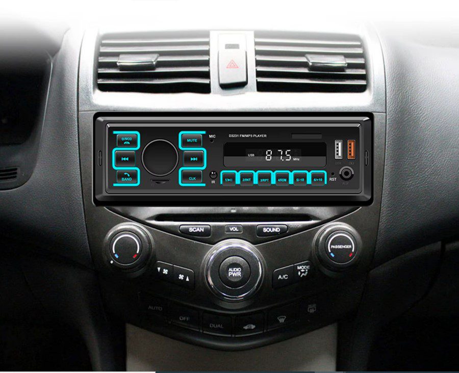 MP3 плейър 1 Din радио за кола, стерео, USB зареждане/AUX-IN