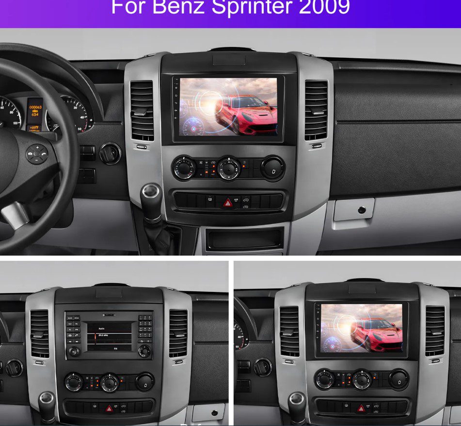 MERCEDES SPRINTER 2006-2018/ VW CRAFTER 2006->; - 10´´ НАВИГАЦИЯ - Image 2