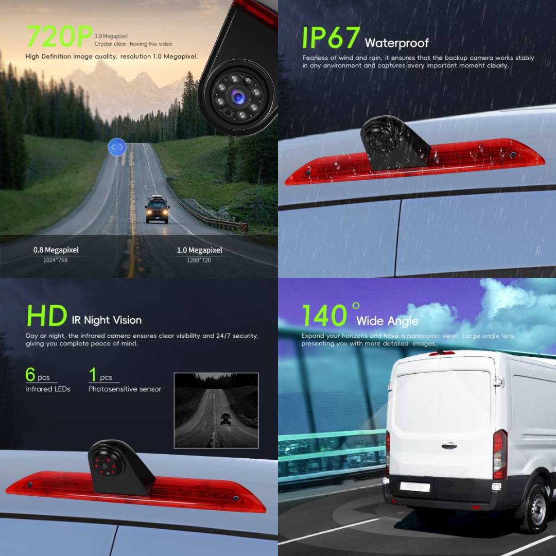 Задна камера с трети стоп за Ford Transit 2015-2017 - Image 5