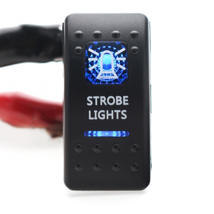 Бутон ON/OFF с надпис STROBE LIGHTS