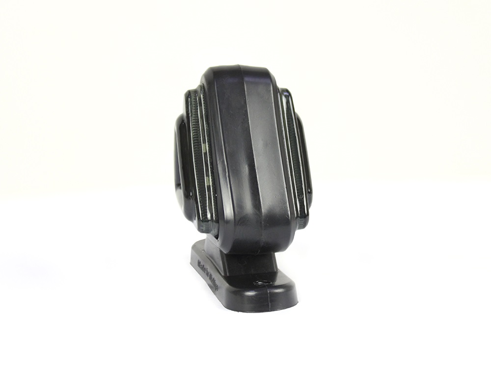 Габарит рогче 18 LED 12–24V 7 см – червено/бяло (опушен)