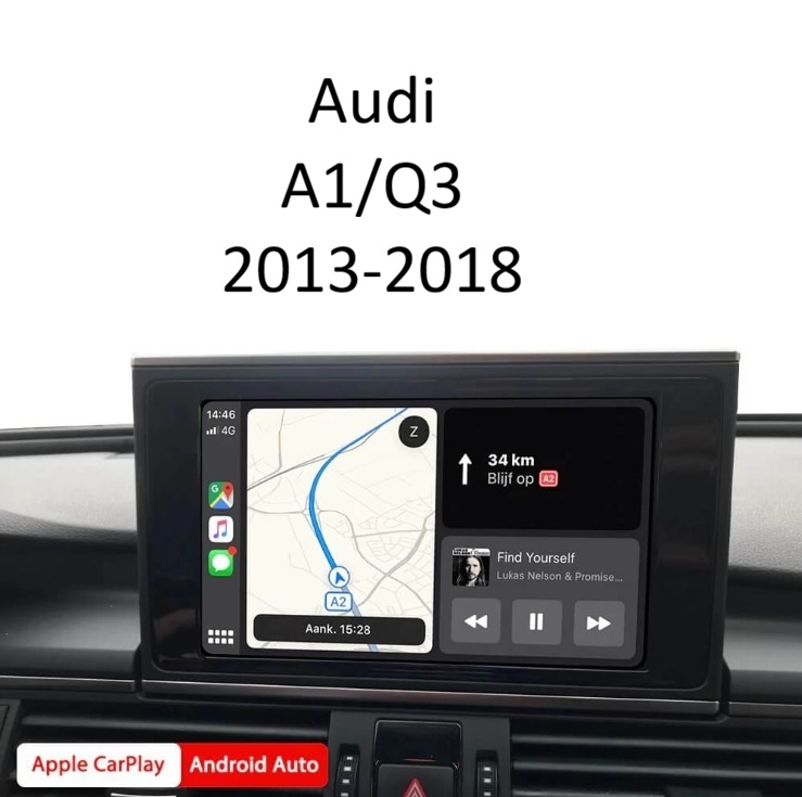 Wireless Apple CarPlay & Android Auto Интерфейс – Audi A1/Q3 2013-2018