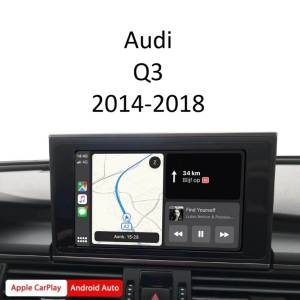 Wireless Apple CarPlay & Android Auto Интерфейс – Audi Q3 2014-2018 с фабрична навигация